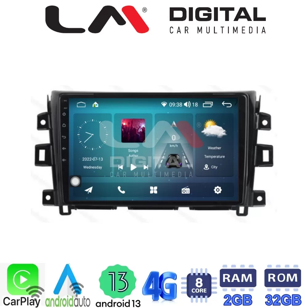 LM Digital - LM ZR8716 GPS Οθόνη OEM Multimedia Αυτοκινήτου για Nissan Navara D23 2016 (CarPlay/AndroidAuto/B