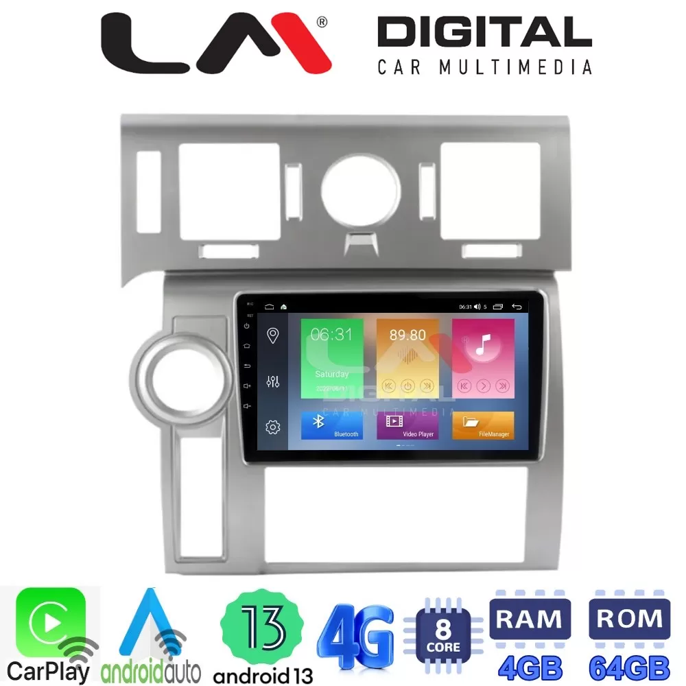 LM Digital - LM ZC8720 GPS Οθόνη OEM Multimedia Αυτοκινήτου για Hummer H2 2008  2009 (CarPlay/AndroidAuto/BT/