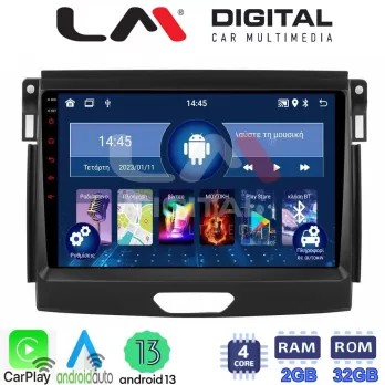 LM Digital - LM ZN4574 GPS Οθόνη OEM Multimedia Αυτοκινήτου για Ford Ranger 2015  2020 (CarPlay/AndroidAuto/B