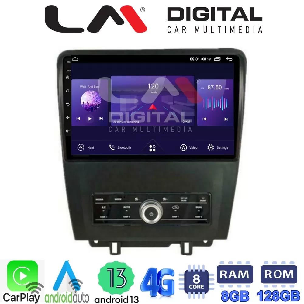 LM Digital - LM ZT8249 GPS Οθόνη OEM Multimedia Αυτοκινήτου για Ford Edge 2015 (CarPlay/AndroidAuto/BT/GPS/WI