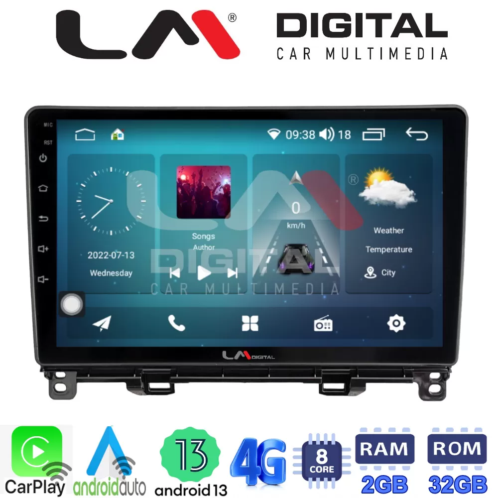 LM Digital - LM ZR8761 GPS Οθόνη OEM Multimedia Αυτοκινήτου για Honda Jazz 2019 (CarPlay/AndroidAuto/BT/GPS/W