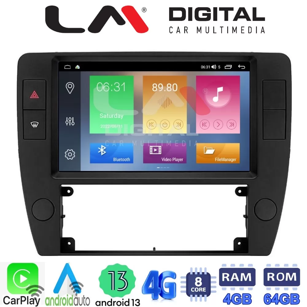 LM Digital - LM ZC8501 GPS Οθόνη OEM Multimedia Αυτοκινήτου για VW Passat 2000  2005 (CarPlay/AndroidAuto/BT/