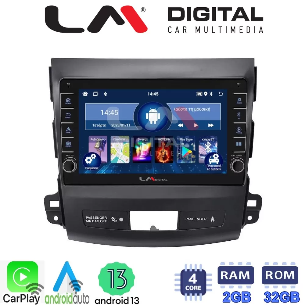 LM Digital - LM ZG4056 GPS Οθόνη OEM Multimedia Αυτοκινήτου για OUTLANDER, C CROSSER,4007 20062012 (CarPlay/A