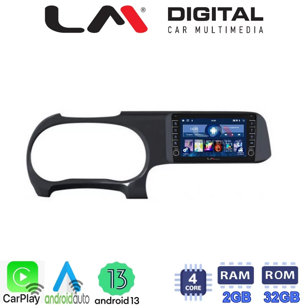 LM Digital - LM ZG4388 GPS Οθόνη OEM Multimedia Αυτοκινήτου για HYUNDAI i10 2020 (CarPlay/AndroidAuto/BT/GPS/