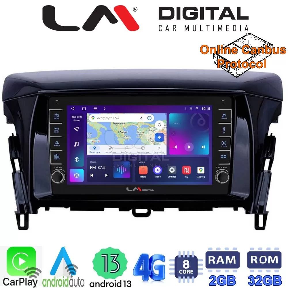 LM Digital - LM ZG8030 GPS Οθόνη OEM Multimedia Αυτοκινήτου για MITSUBISHI ECLIPSE CROSS 2018 (CarPlay/Androi