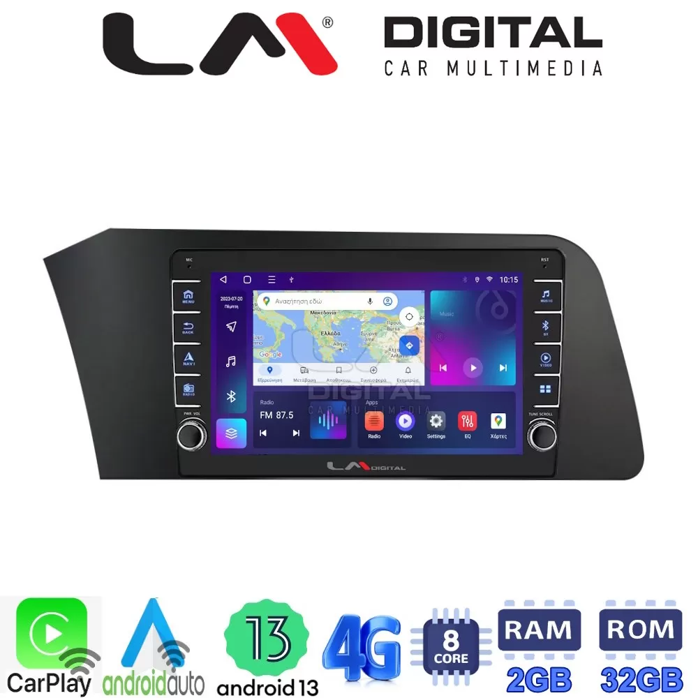 LM Digital - LM ZG8227 GPS Οθόνη OEM Multimedia Αυτοκινήτου για Hyundai Elantra 2021  (CarPlay/AndroidAuto/BT