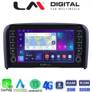 LM Digital - LM ZG8393 GPS Οθόνη OEM Multimedia Αυτοκινήτου για Volvo S80 2004  2006 (CarPlay/AndroidAuto/BT/