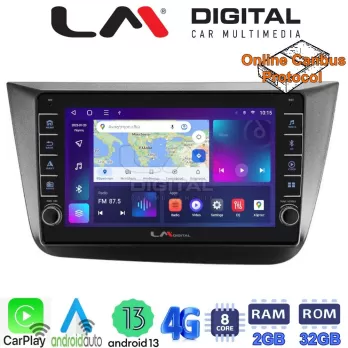 LM Digital - LM ZG8490 GPS Οθόνη OEM Multimedia Αυτοκινήτου για Seat Altea 2004  2015 (CarPlay/AndroidAuto/BT