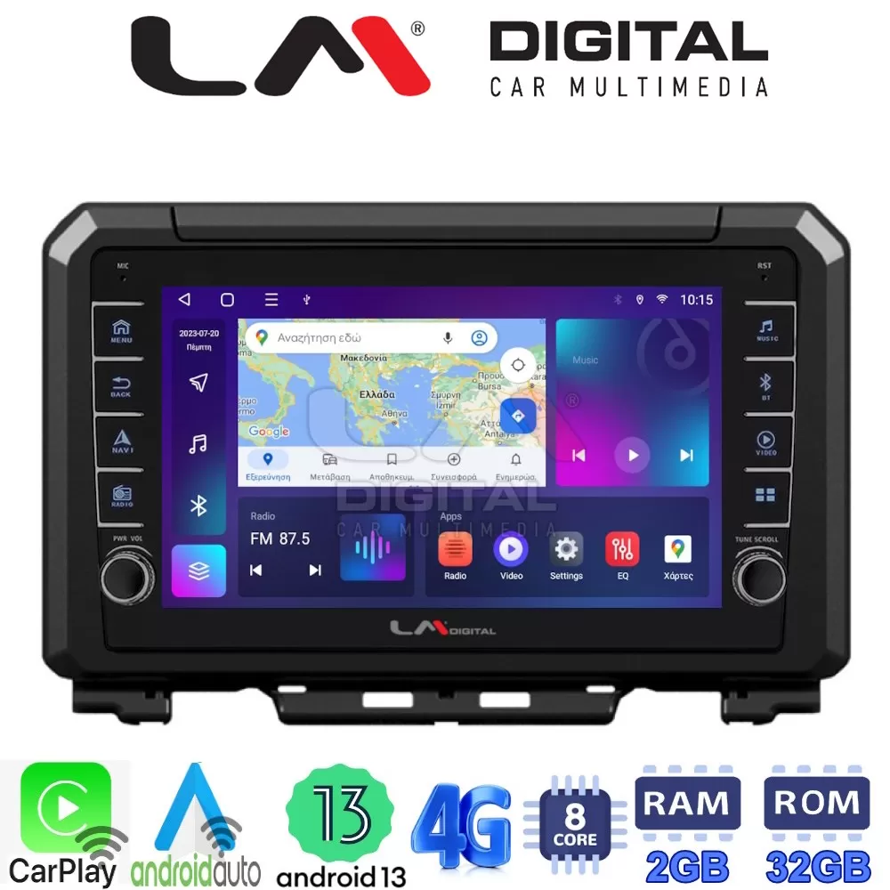 LM Digital - LM ZG8570 GPS Οθόνη OEM Multimedia Αυτοκινήτου για SUZUKI JIMNY 2018 (CarPlay/AndroidAuto/BT/GPS