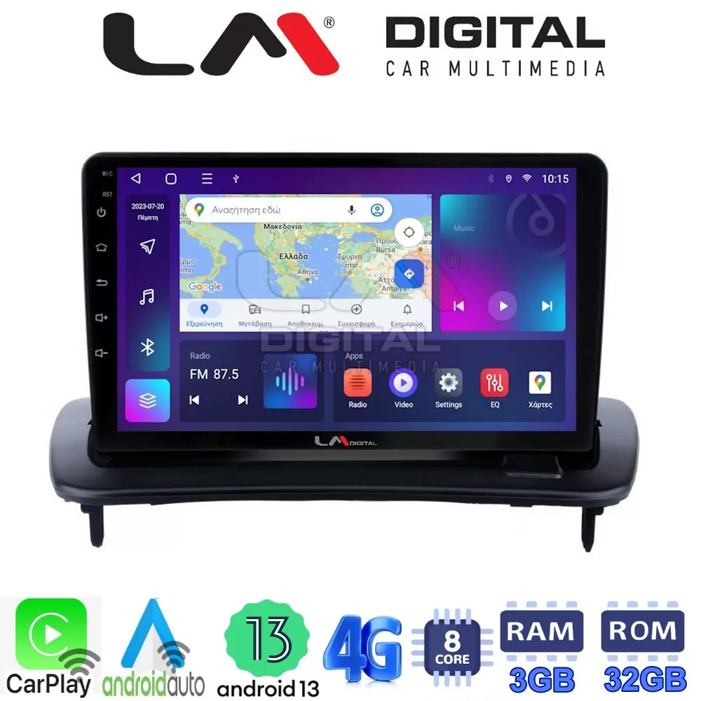 LM Digital - LM ZE8387 GPS Οθόνη OEM Multimedia Αυτοκινήτου για Volvo S40-C30-C70 (CarPlay/AndroidAuto/BT/GPS