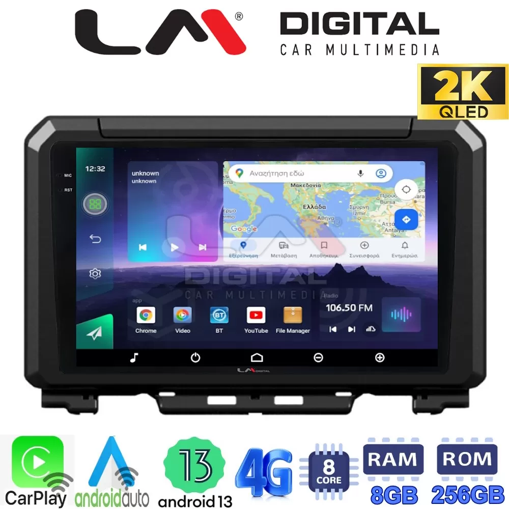 LM Digital - LM ZQ8570 GPS Οθόνη OEM Multimedia Αυτοκινήτου για SUZUKI JIMNY 2018 (CarPlay/AndroidAuto/BT/GPS