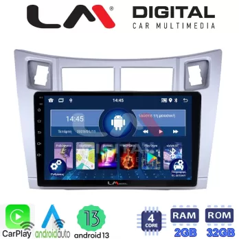 LM Digital - LM ZN4084S GPS Οθόνη OEM Multimedia Αυτοκινήτου για Τoyota Yaris 2006  2011 (CarPlay/AndroidAut
