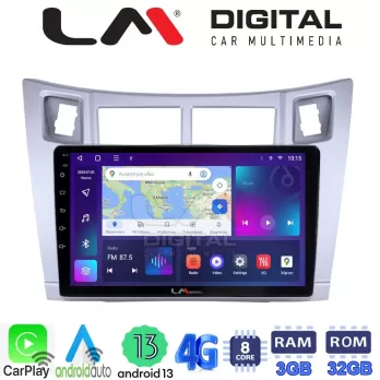 LM Digital - LM ZE8084S GPS Οθόνη OEM Multimedia Αυτοκινήτου για Τoyota Yaris 2006  2011 (CarPlay/AndroidAut