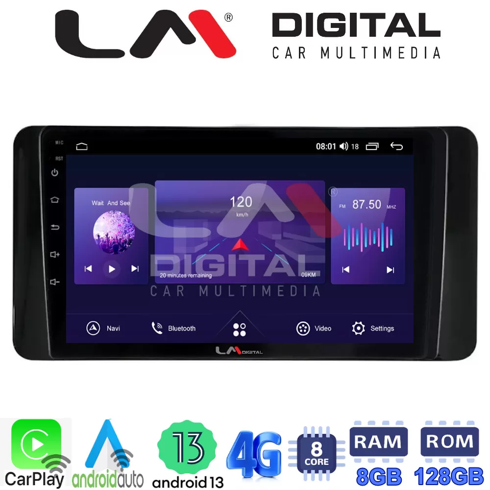 LM Digital - LM ZT8485 GPS Οθόνη OEM Multimedia Αυτοκινήτου για Skoda Kamiq 2019  (CarPlay/AndroidAuto/BT/GPS