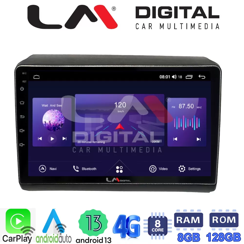 LM Digital - LM ZT8194 GPS Οθόνη OEM Multimedia Αυτοκινήτου για Fiat Ducato - Citroen Jumper - Peugeot Partne