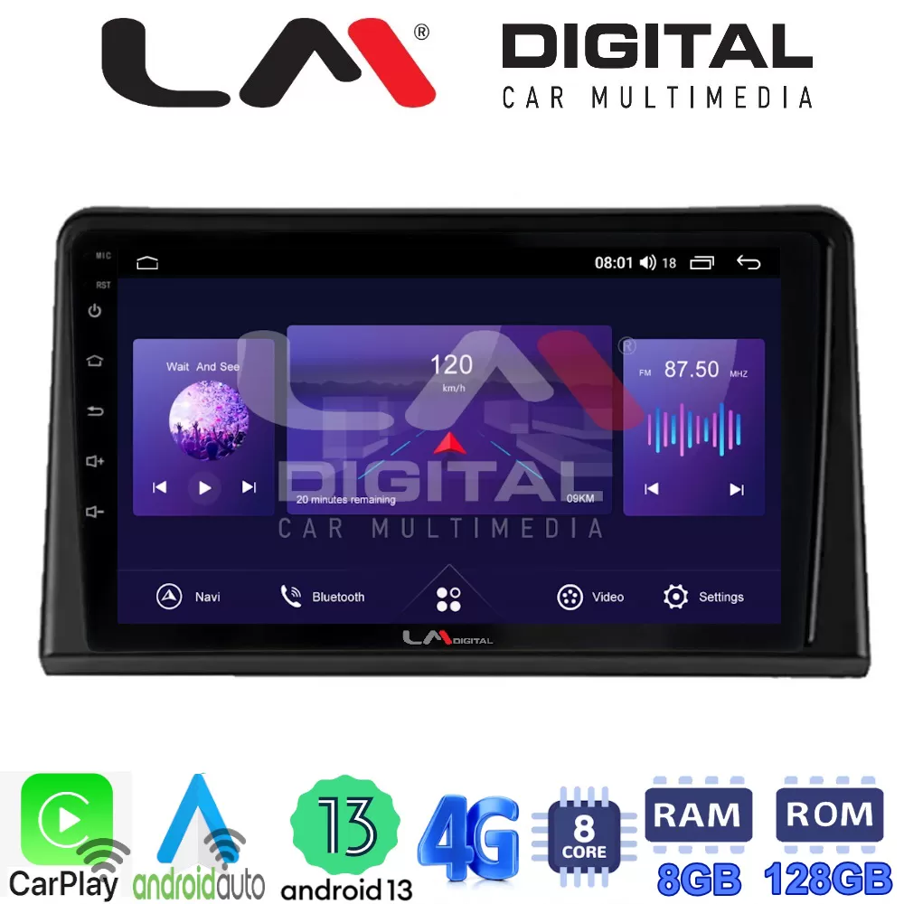 LM Digital - LM ZT8326 GPS Οθόνη OEM Multimedia Αυτοκινήτου για Renault Express 2023  (CarPlay/AndroidAuto/BT