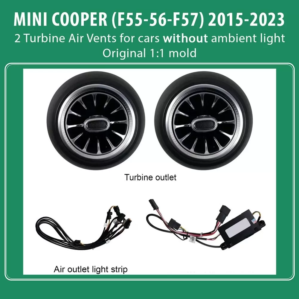 DIQ AMBIENT 8176XF COOPER (F55-56-F57) mod. 2015-2023 (Air Vents with Ambient Light for MINI COOPER (F55-56-F57) mod. 2015-2023 