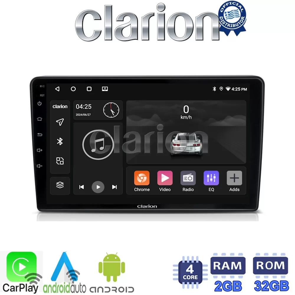 CLARION GL31019 Οθόνη OEM Multimedia Αυτοκινήτου για Opel AstraH, CorsaD, Suzuki Ignis (CarPlay/AndroidAuto/B