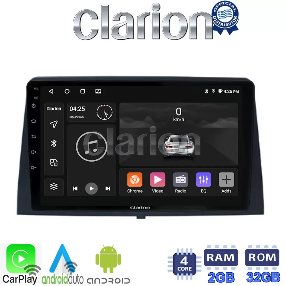CLARION GL31330 Οθόνη OEM Multimedia Αυτοκινήτου για CITROEN BERLINGO - PEUGEOT PARTNER 2019 (CarPlay/Android