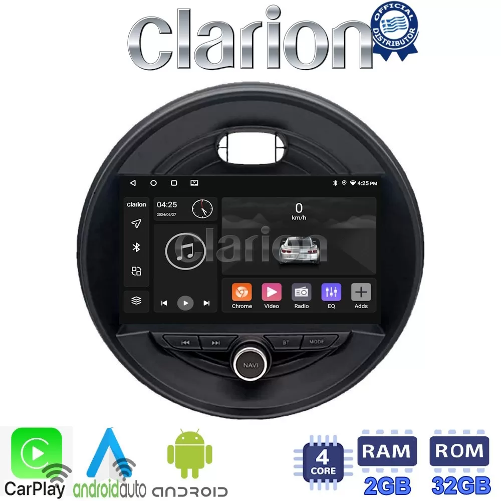 CLARION GL31845 Οθόνη OEM Multimedia Αυτοκινήτου για Mini Cooper & Clubman 2015 (CarPlay/AndroidAuto/BT/GPS/W