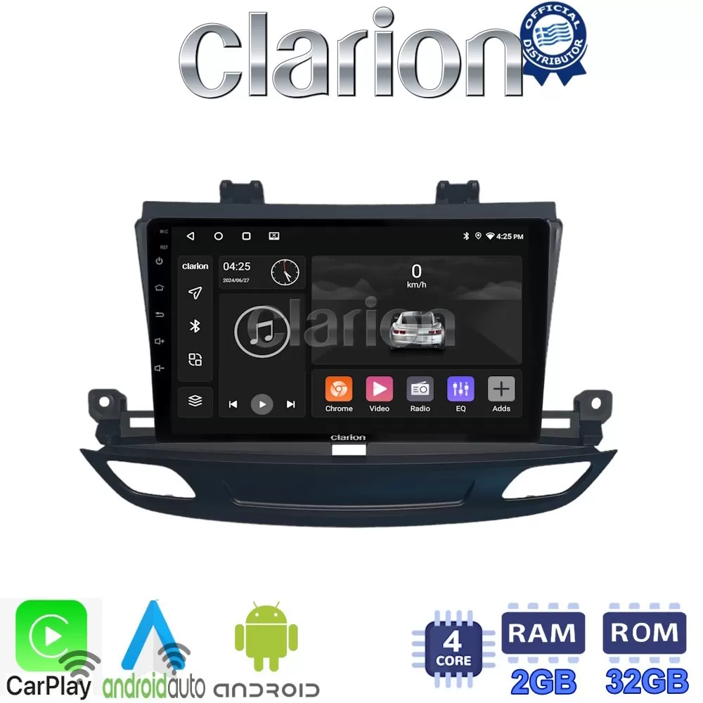 CLARION GL31339 Οθόνη OEM Multimedia Αυτοκινήτου για Opel Insignia 2018 (CarPlay/AndroidAuto/BT/GPS/WIFI/GPRS