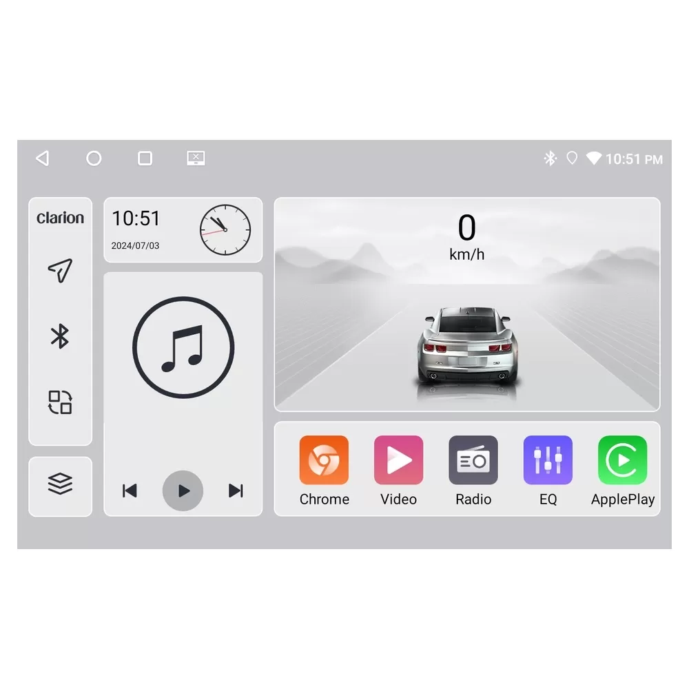 Clarion GL700 Lite Series 8Core Android11 2+32GB Navigation Multimedia Tablet 10" Με Carplay & Android Auto