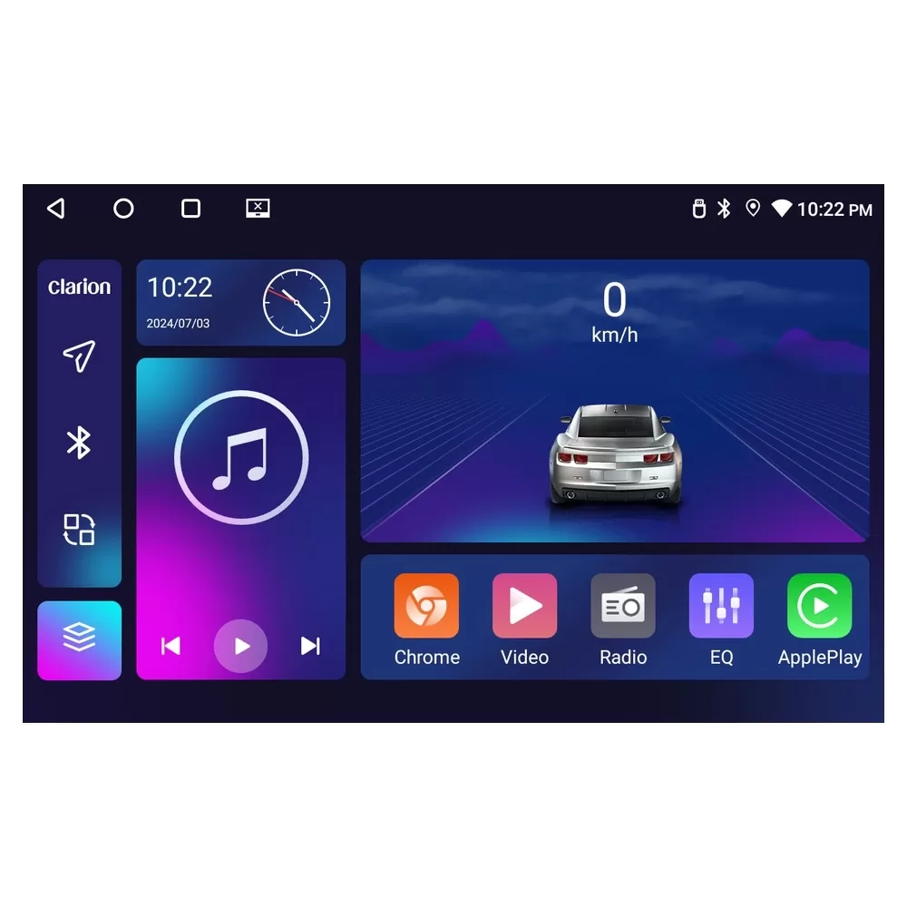 Clarion GL700 Lite Series 8Core Android11 6+128GB Navigation Multimedia Tablet 10" Με Carplay & Android Auto