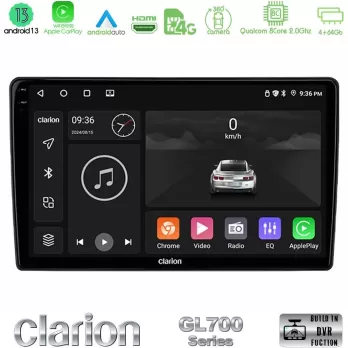 Clarion GL700 Series 8Core Android13 4+64GB Lada Niva Navigation Multimedia Tablet 9" Με Carplay & Android Auto