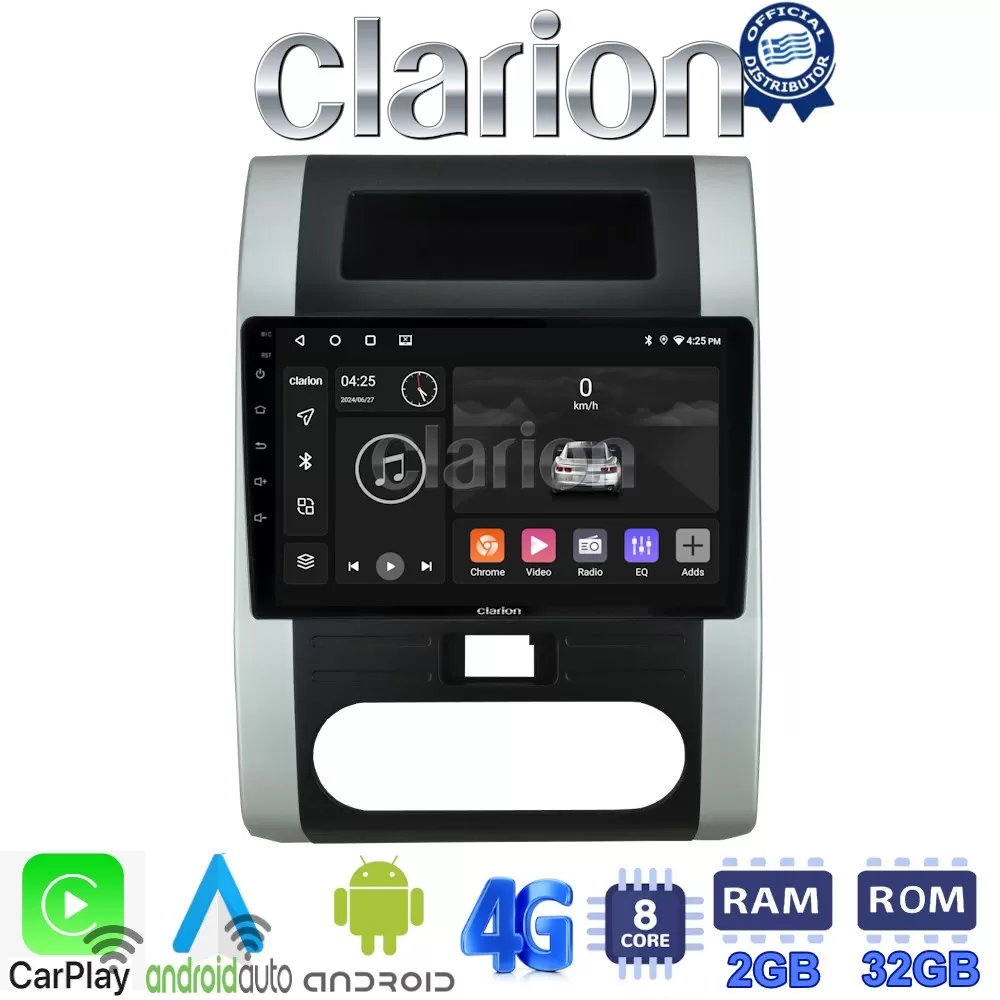 CLARION GL71002 Οθόνη OEM Multimedia Αυτοκινήτου για NISSAN X-TRAIL 2007  2013 (CarPlay/AndroidAuto/BT/GPS/WI