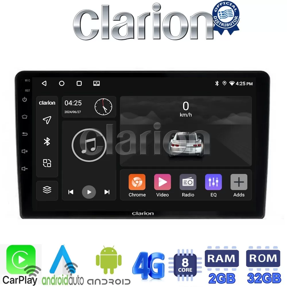 CLARION GL71121 Οθόνη OEM Multimedia Αυτοκινήτου για Kia Ceed 2007  2008 (CarPlay/AndroidAuto/BT/GPS/WIFI/GPR