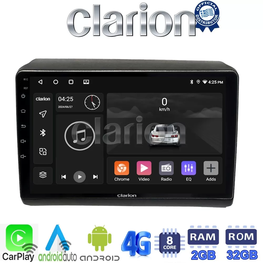 CLARION GL71194 Οθόνη OEM Multimedia Αυτοκινήτου για Fiat Ducato - Citroen Jumper - Peugeot Partner 2012 (Car