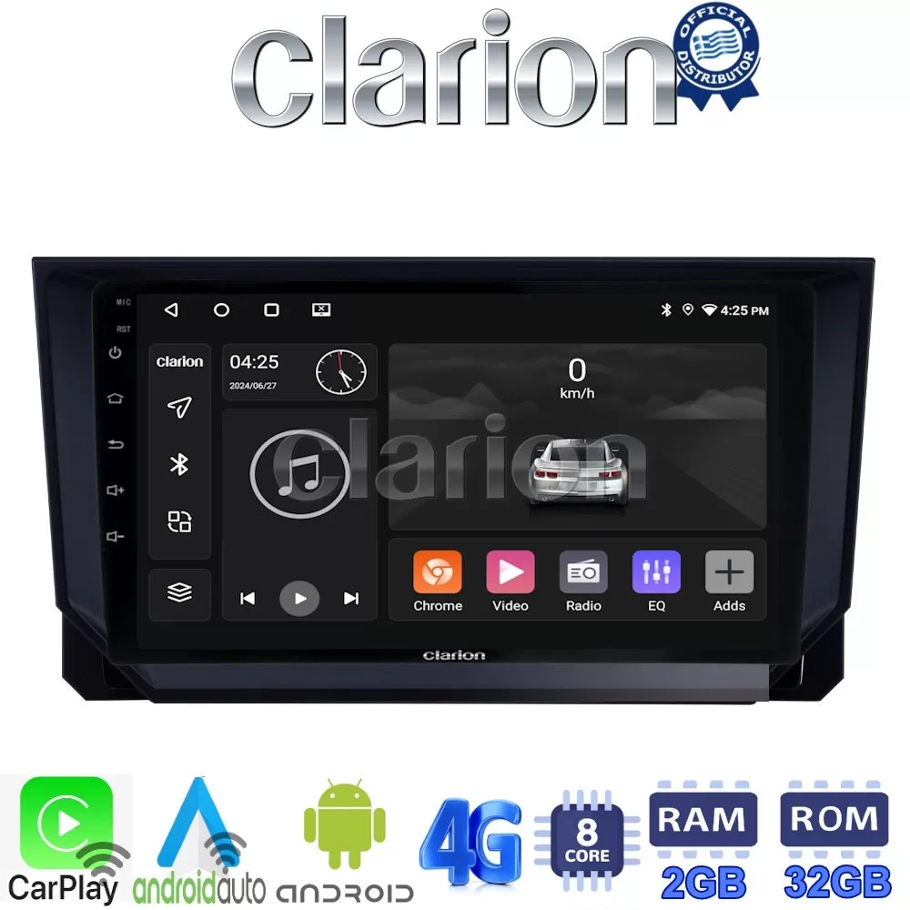 CLARION GL71222 Οθόνη OEM Multimedia Αυτοκινήτου για Seat Ibiza - Arona 2018 (CarPlay/AndroidAuto/BT/GPS/WIFI