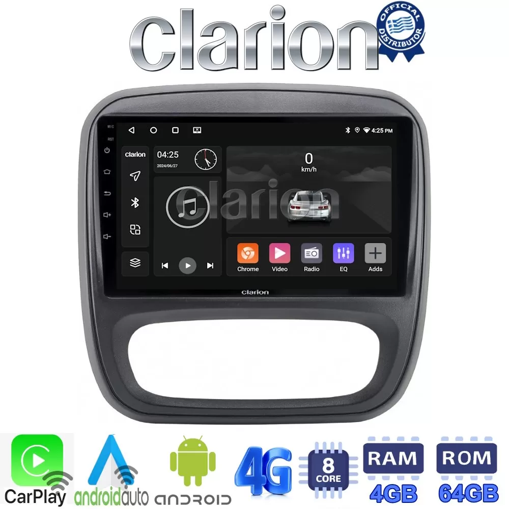 CLARION GL72706 Οθόνη OEM Multimedia Αυτοκινήτου για Opel Vivaro 2014  2020Renault Traffic 2014  2020Nissan N