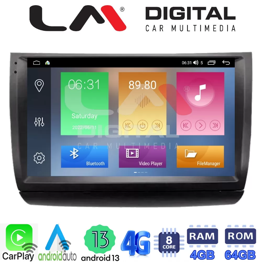 LM Digital - LM ZC8481 GPS Οθόνη OEM Multimedia Αυτοκινήτου για Toyota Prius 2002  2009 (CarPlay/AndroidAuto/