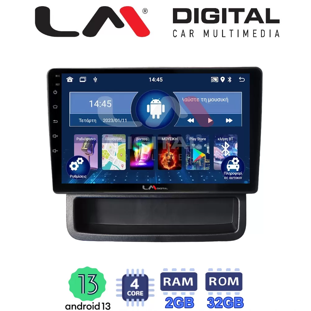 LM Digital - LM ZL4893 GPS Οθόνη OEM Multimedia Αυτοκινήτου για Opel Vivaro - Renault Trafic - Nissan Primast