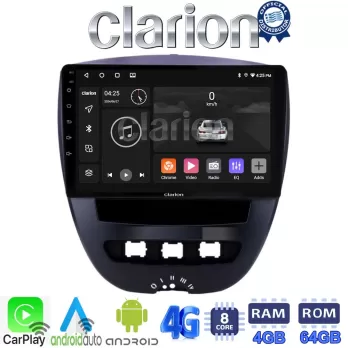 CLARION GL72560 Οθόνη OEM Multimedia Αυτοκινήτου για Aygo & C1 & 107 '05'14 (CarPlay/AndroidAuto/BT/GPS/WIFI/
