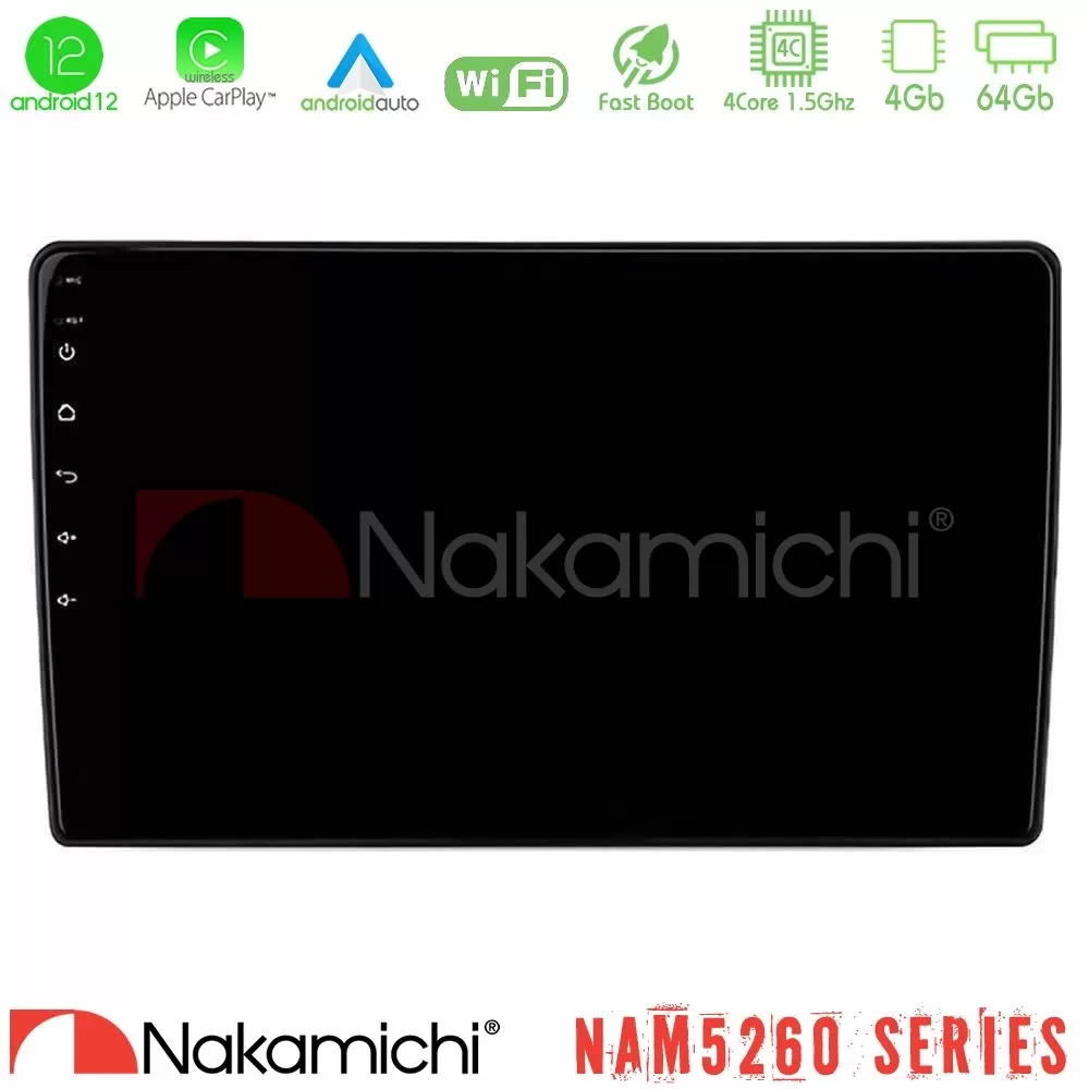 Nakamichi NAM5260 Series 4Core Android12 4+64GB Kia Sportage 2018-2021 Navigation Multimedia Tablet 9" Με Carplay & Android Auto