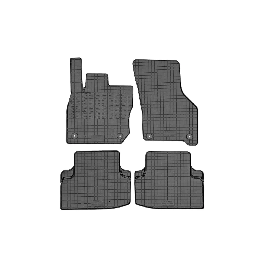 ΜΑΡΚΕ ΠΑΤΑΚΙΑ ΛΑΣΤΙΧΟ ΣΕ ΜΑΥΡΟ ΧΡΩΜΑ ΜΕ ΚΟΥΜΠΩΜΑΤΑ CIK ΓΙΑ SKODA OCTAVIA 4 2020+ E-TEC MILD HYBRID- 4 ΤΕΜ.