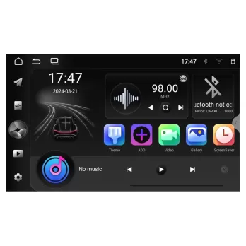 Bizzar 2DIN Deck 4core Android13 4+32GB Navigation Multimedia Deckless 6.9" με Carplay/AndroidAuto