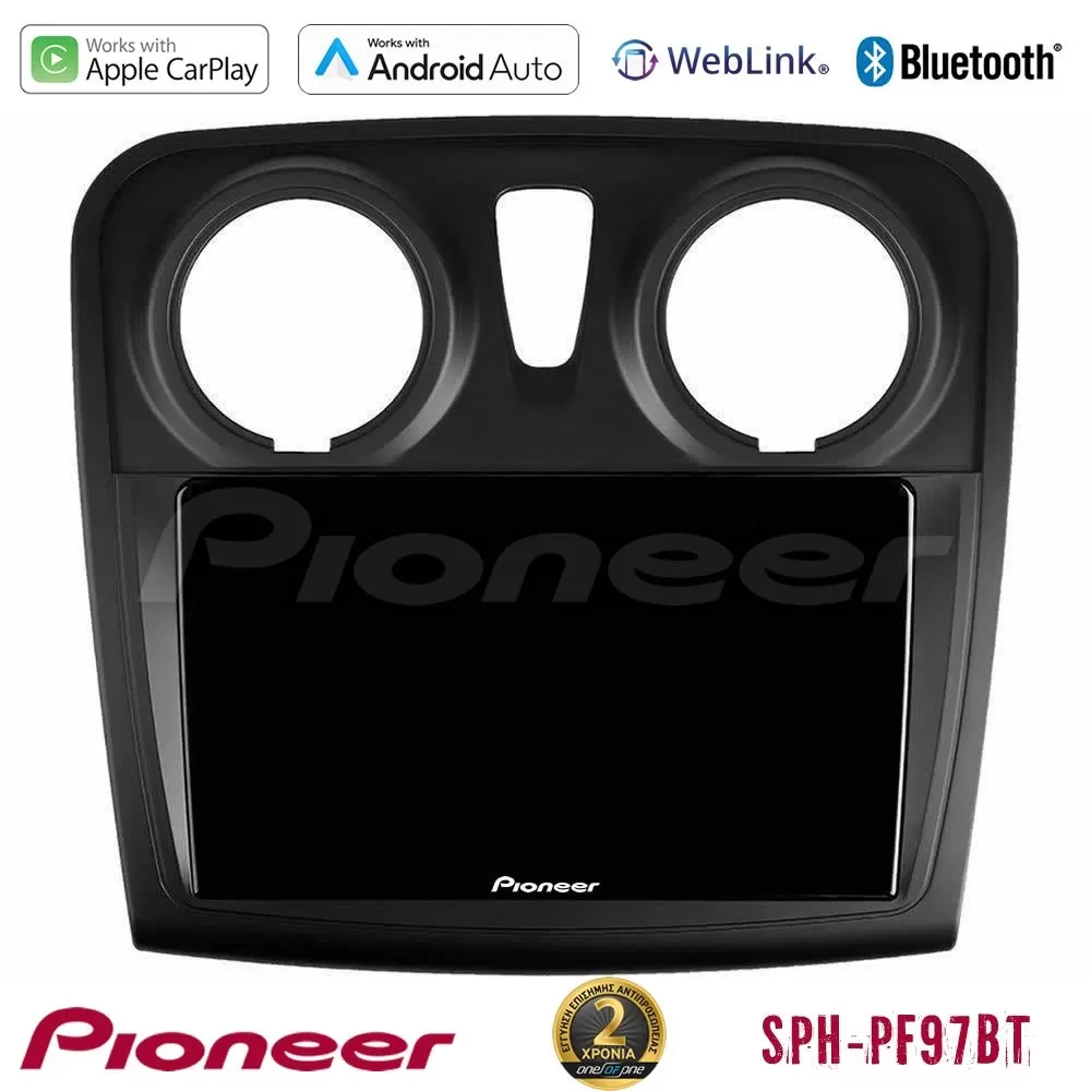 Pioneer SPH-PF97BT Series    Dacia Dokker 2014-2021 Multimedia Station 9" (Tablet Style) Με Carplay & Android Auto (Αντιγραφή)