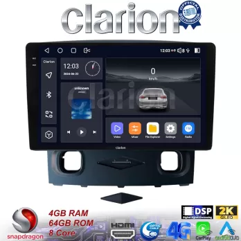 CLARION GL74553 Οθόνη OEM Multimedia Αυτοκινήτου για Ford Kuga 2008  2013 (CarPlay/AndroidAuto/BT/GPS/WIFI/GP