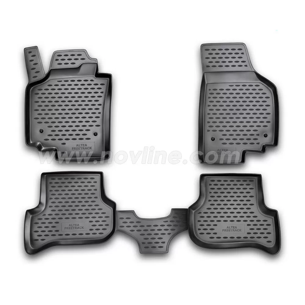 ΜΑΡΚΕ ΠΑΤΑΚΙΑ ΣΕ ΣΚΑΦΗ TPE ΛΑΣΤΙΧΟ ΓΙΑ SEAT ALTEA XL 01/2006-2015 ΣΕ ΜΑΥΡΟ ΧΡΩΜΑ NOVLINE - 4 ΤΕΜ.