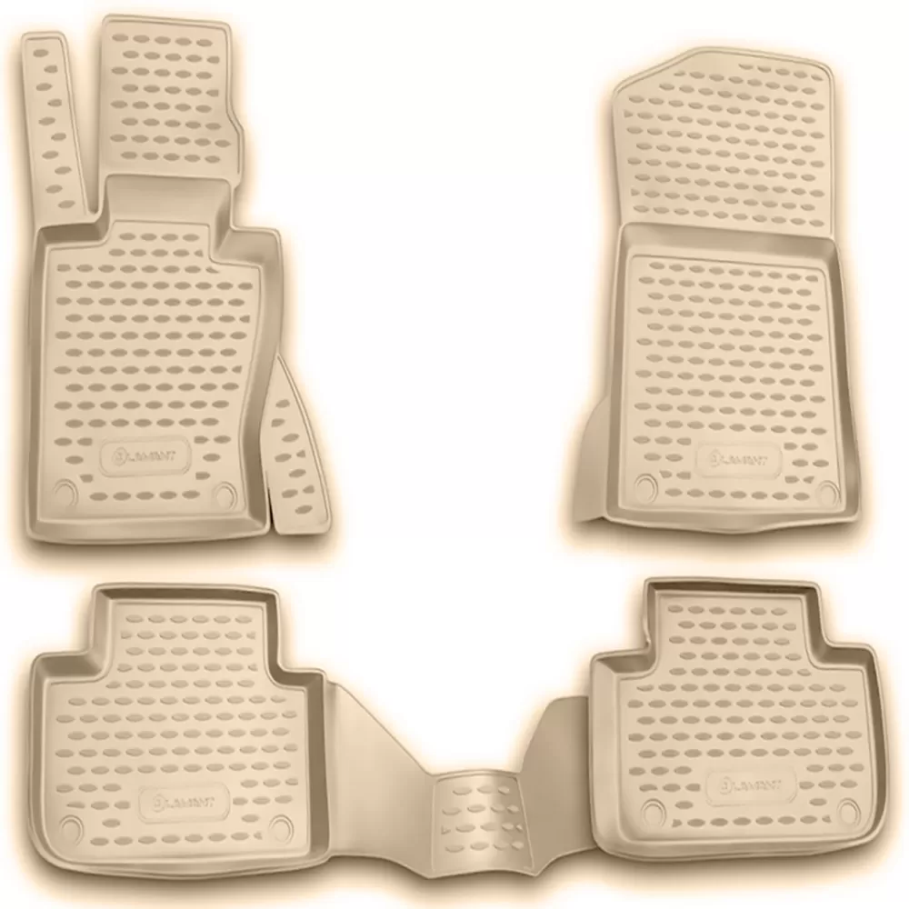 ΜΑΡΚΕ ΠΑΤΑΚΙΑ ΣΕ ΣΚΑΦΗ TPE ΛΑΣΤΙΧΟ ΓΙΑ BMW X3 E83 2004-2010 ΣΕ ΜΠΕΖ ΧΡΩΜΑ NOVLINE - 4 ΤΕΜ.