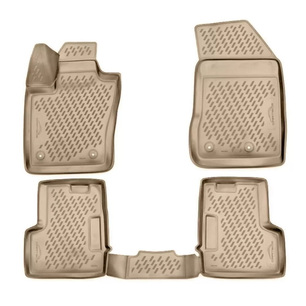 ΜΑΡΚΕ ΠΑΤΑΚΙΑ ΣΕ ΣΚΑΦΗ TPE ΛΑΣΤΙΧΟ ΓΙΑ JEEP RENEGADE 2015+ ΣΕ ΜΠΕΖ ΧΡΩΜΑ NOVLINE - 4 ΤΕΜ.