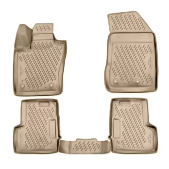 ΜΑΡΚΕ ΠΑΤΑΚΙΑ ΣΕ ΣΚΑΦΗ TPE ΛΑΣΤΙΧΟ ΓΙΑ JEEP RENEGADE 2015+ ΣΕ ΜΠΕΖ ΧΡΩΜΑ NOVLINE - 4 ΤΕΜ.