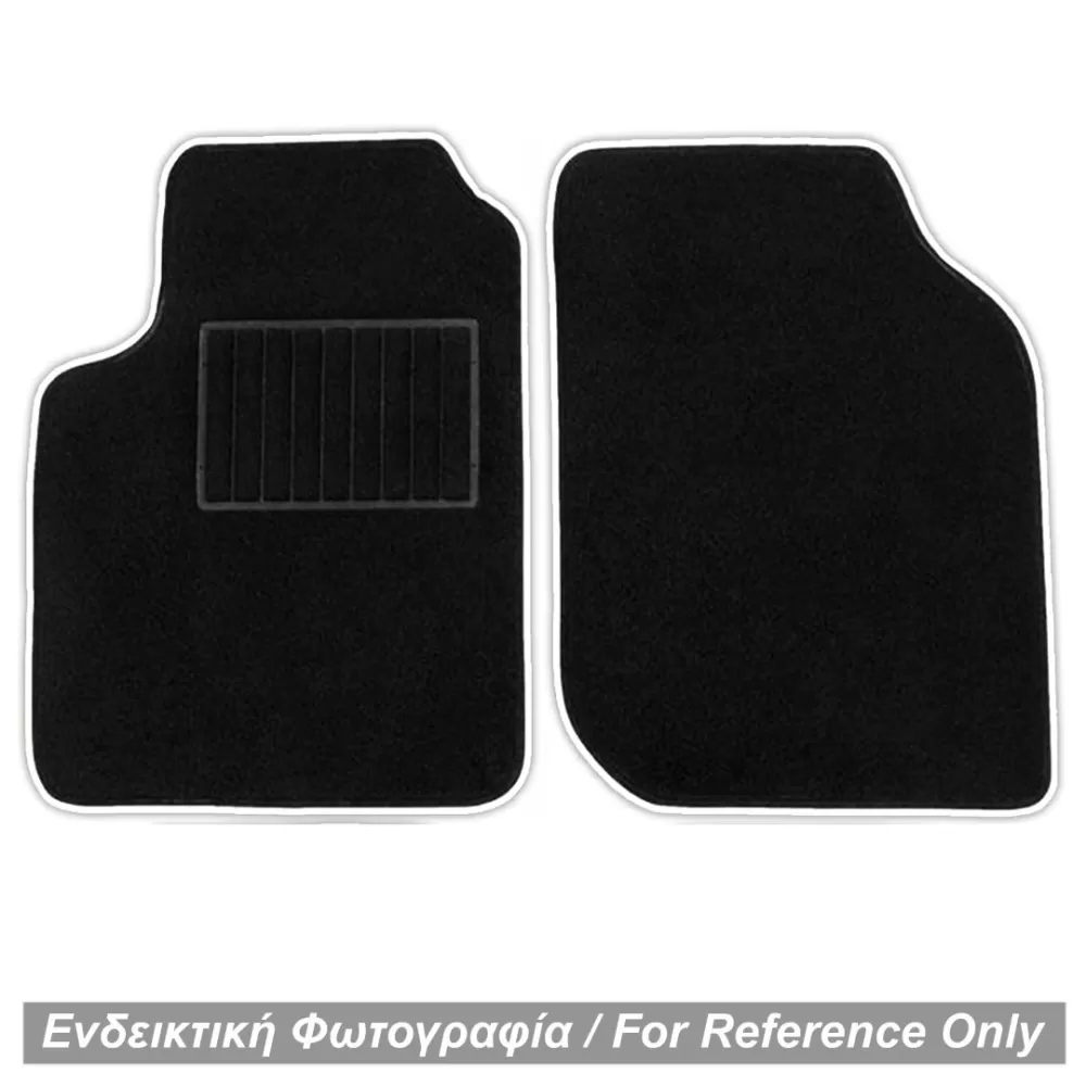 ΜΑΡΚΕ ΠΑΤΑΚΙΑ ΜΟΚΕΤΑ ΓΙΑ MERCEDES SMART 450 1998-2006 ΜΑΥΡΟ ΜΕ ΛΕΥΚΟ ΡΕΛΙ RACE AXION - 2 ΤΕΜ.