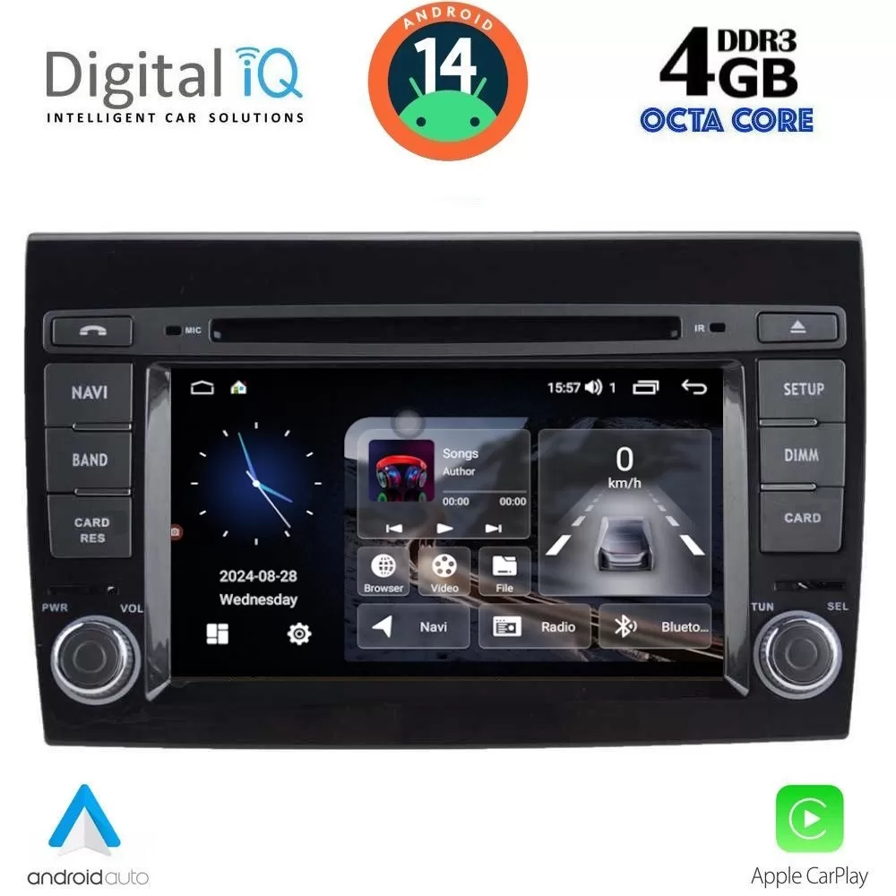 DIGITAL IQ MSG 497_CPA (7” DECK) MULTIMEDIA SYSTEM for FIAT BRAVO mod. 2007
