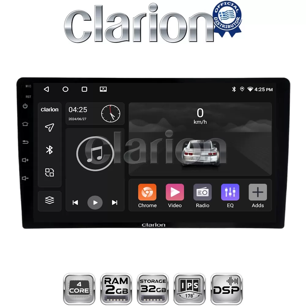 CLARION GL31365 Οθόνη OEM Multimedia Αυτοκινήτου για Ford Transit Custom 2013  2019 (CarPlay/AndroidAuto/BT/G