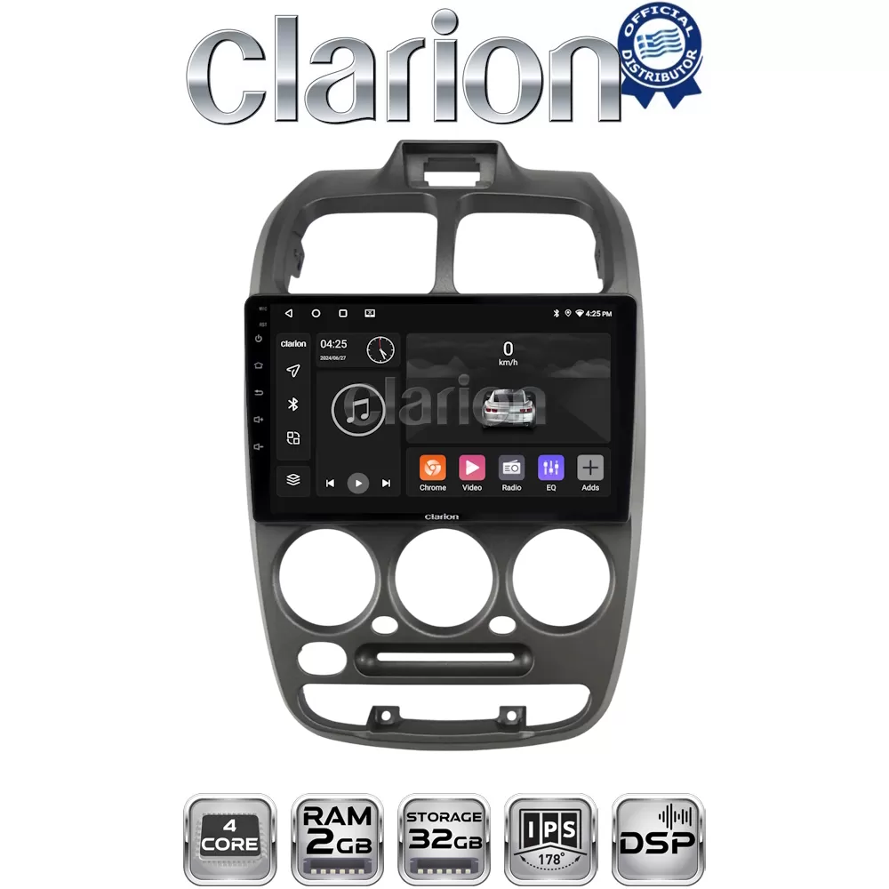CLARION GL31267 Οθόνη OEM Multimedia Αυτοκινήτου για Hyundai Accent 1999  2004 (CarPlay/AndroidAuto/BT/GPS/WI