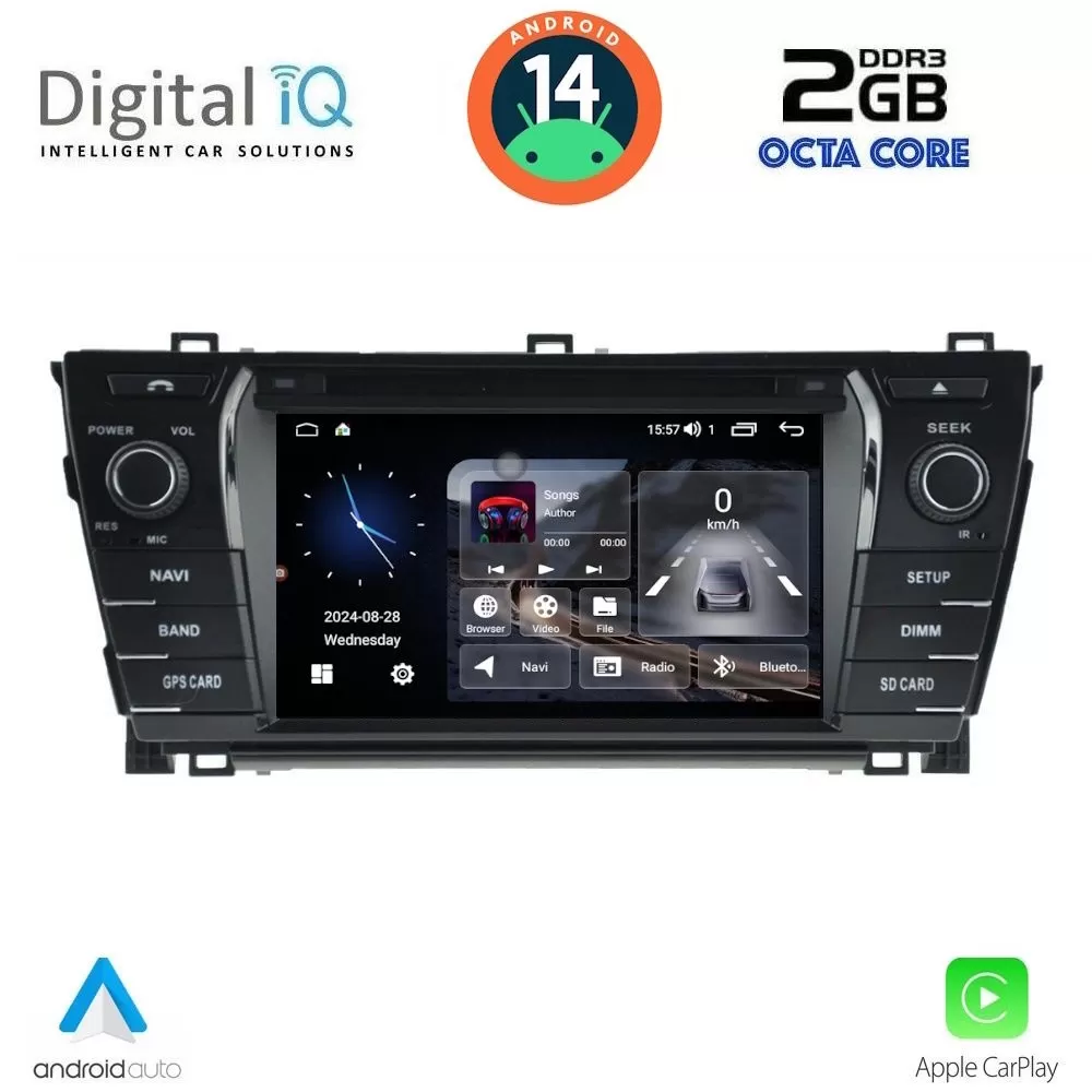 DIGITAL IQ MSF 312_CPA (7” DECK) MULTIMEDIA SYSTEM for TOYOTA COROLLA mod. 2013-2016